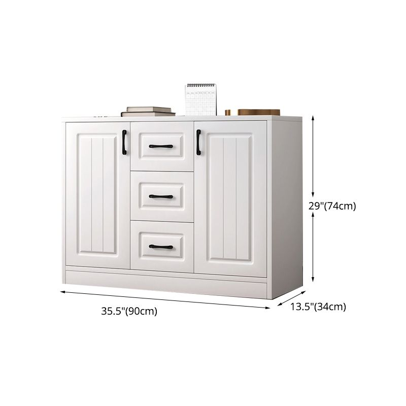 Modern Style Combo Dresser Bedroom Wooden Storage Chest Dresser with Drawers and Doors