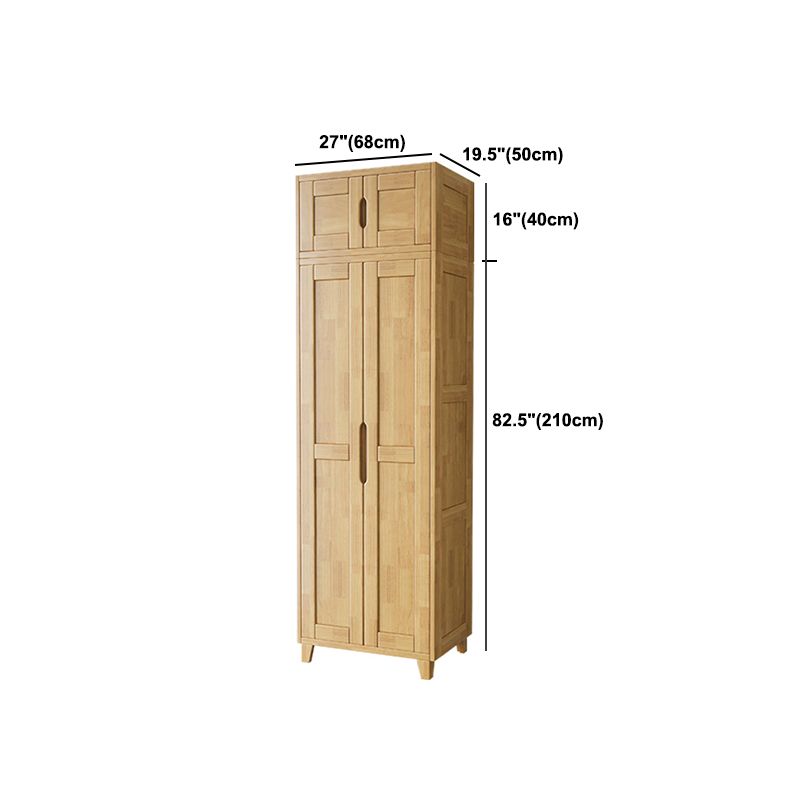 Light Wood Finish Wardrobe Armoire Traditional Wardrobe Cabinet