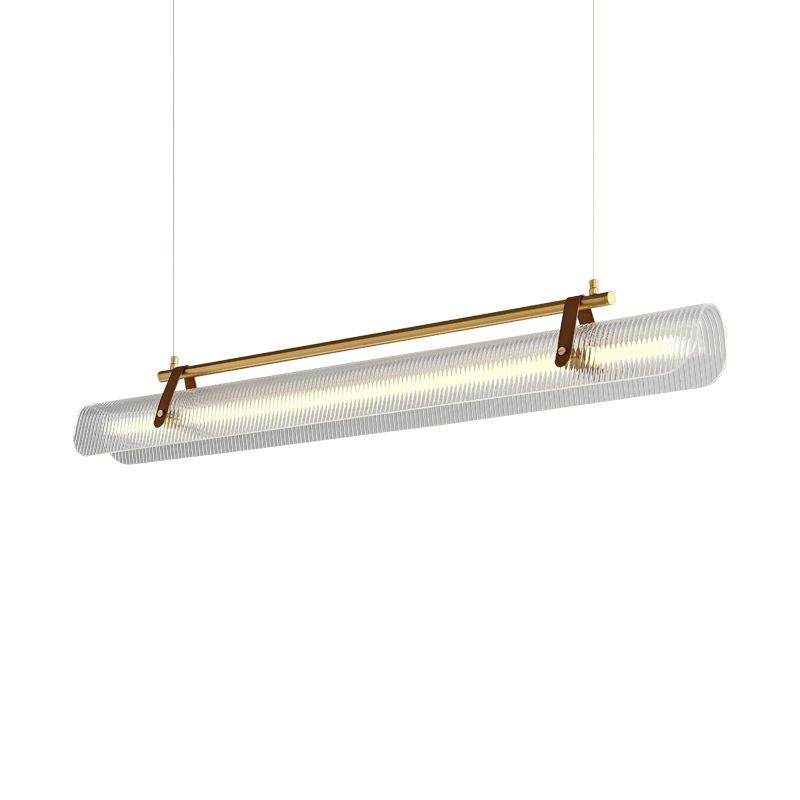 Single Golden/Black Modernism Island Lighting Unique LED Ceiling Light for Kitchen