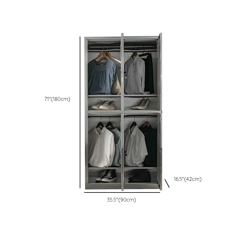 Metal Cabinet for Bathroom Contemporary Storage Cabinet with Hinged Door