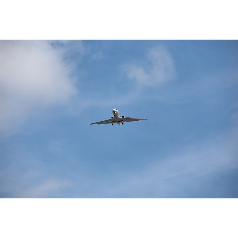 Modern Airplane Transportation Photo Simple Mural Wallpaper for Sitting Room