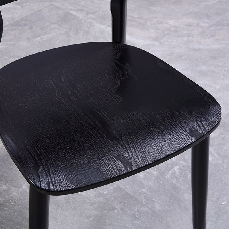 Modern Side Chair Solid Wood Open Back Dining Chair for Home