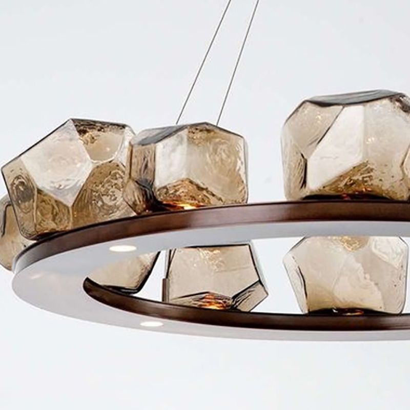 Modern Style Chandelier Irregular Glass Chandelier Lighting Fixtures for Living Room