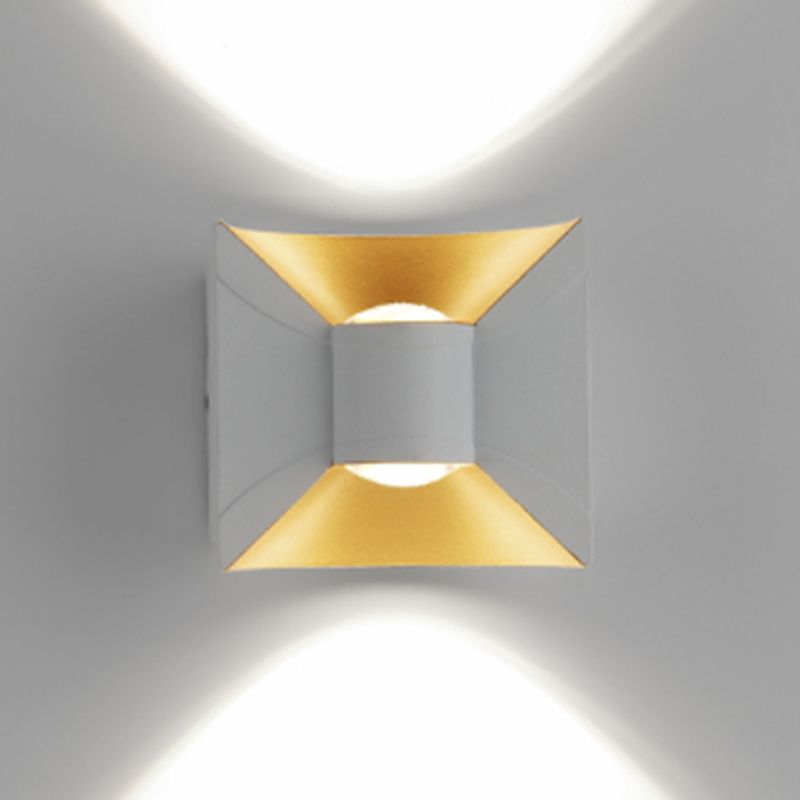 Square Shape Metal Wall Light Modern Style Multi Lights Wall Mount Light