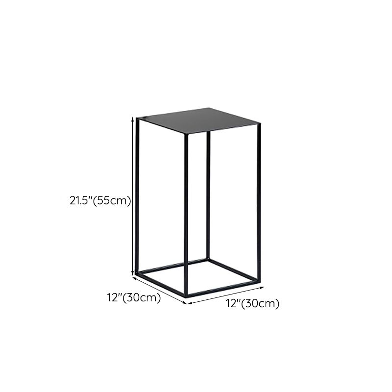 Medieval Modern Side Table Square Metal Table Frame Base Design