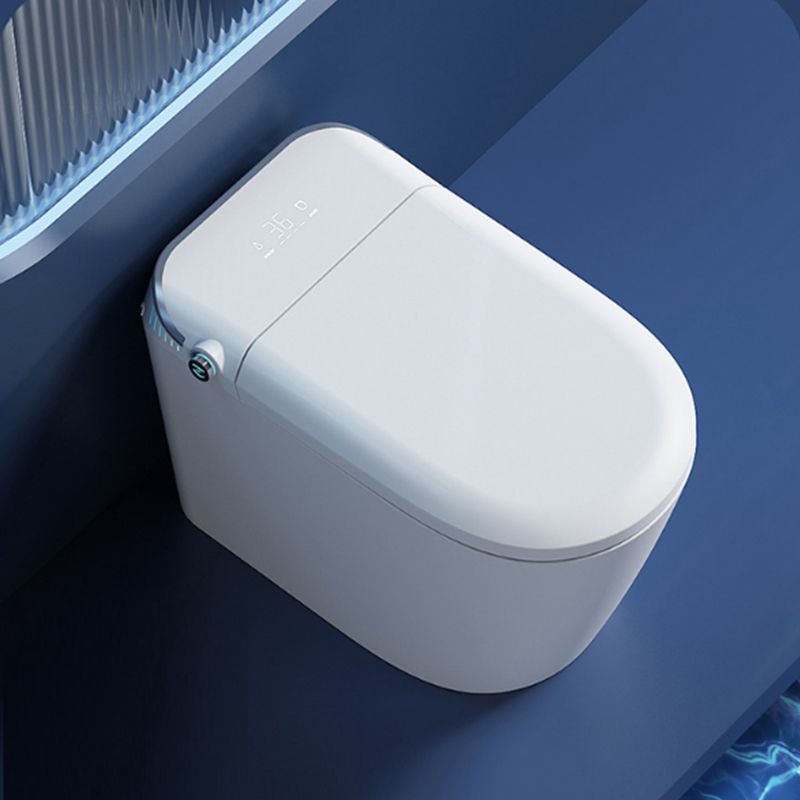 Contemporary One Piece Flush Toilet White Floor Mounted Urine Toilet for Washroom