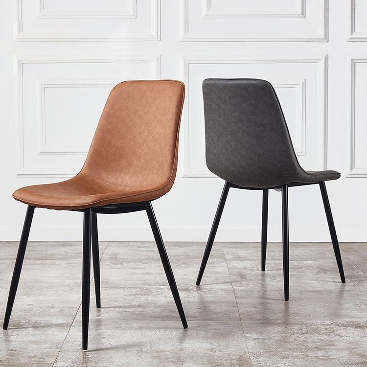 Sedie da cucina in stile moderno sedia da pranzo a bracciole con gambe metalliche