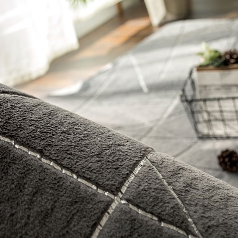 Relaxing Abstract Printed Rug Multi Colored Polypropylene Indoor Rug Anti-Slip Backing Pet Friendly Carpet for Bedroom