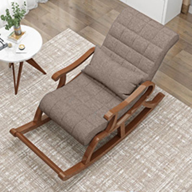 Mid-Century Modern Recliner Chair Upholstered Recliner Chair with Pillow