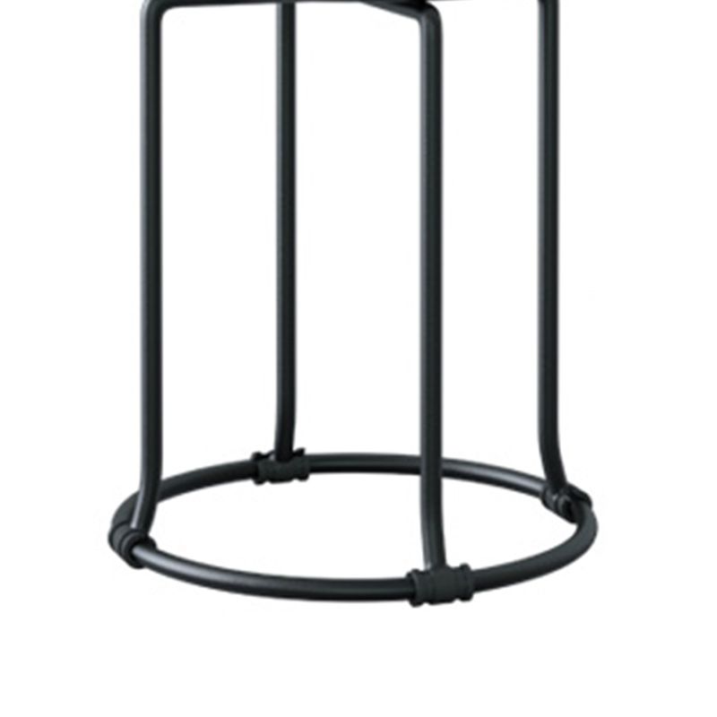 Orange Round Standard Velvet Pure Color Standard for Living Room