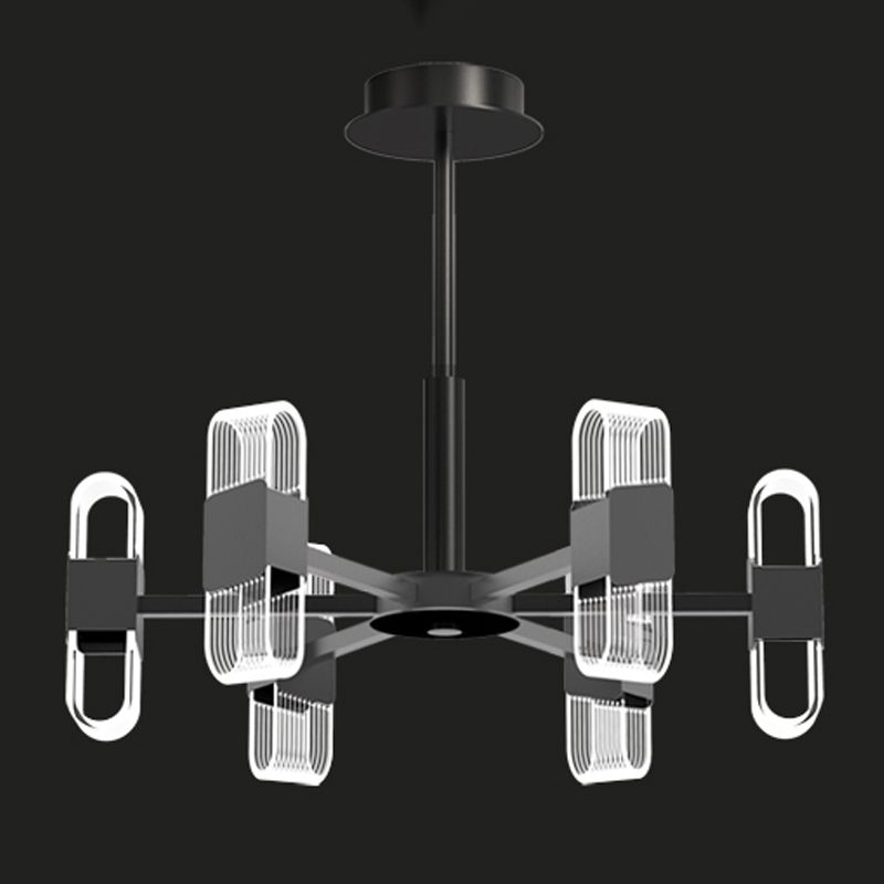 Living Room Modern Hanging Ceiling Lights Acrylic Sputnik Hanging Pendant Lamp