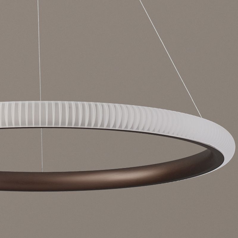 Twisted Shade Metal Chandelier Light Modern 1-Light Chandelier Lighting Fixture