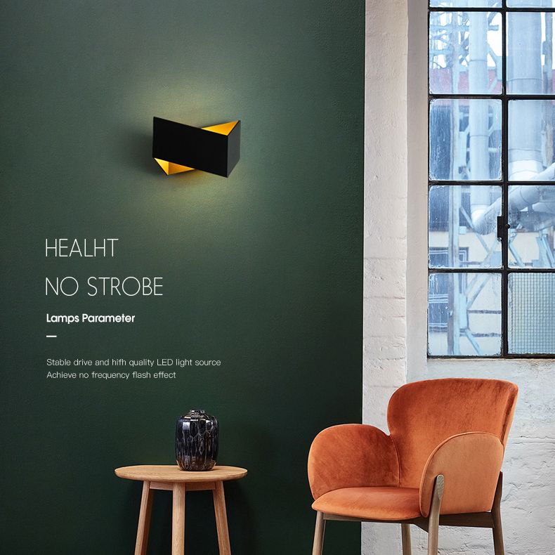 Moderne minimalistische stijl Origami Wall Light SCONCES Metaal 1 Lichtwandverlichting voor woonkamer