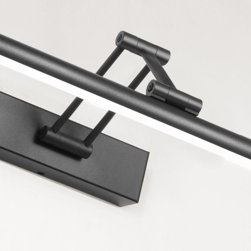 Single Modernism Black Bathroom Vanity Light LED Bath Bar for Bedroom