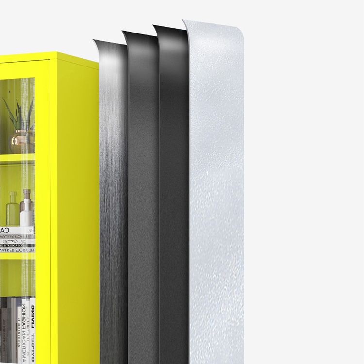 Scandinavian Style Bookcase with Door Shelf Bookcase for Home and Office