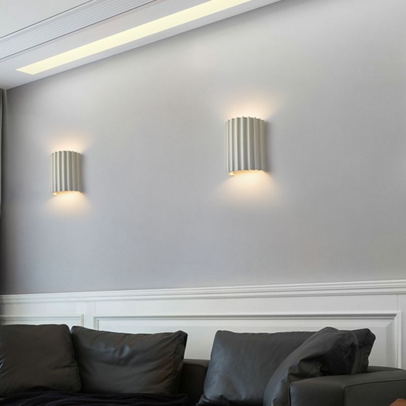 Luz de pared de resina nórdica Cilíndrico colorido 2 luces apliques de pared para sala de estar