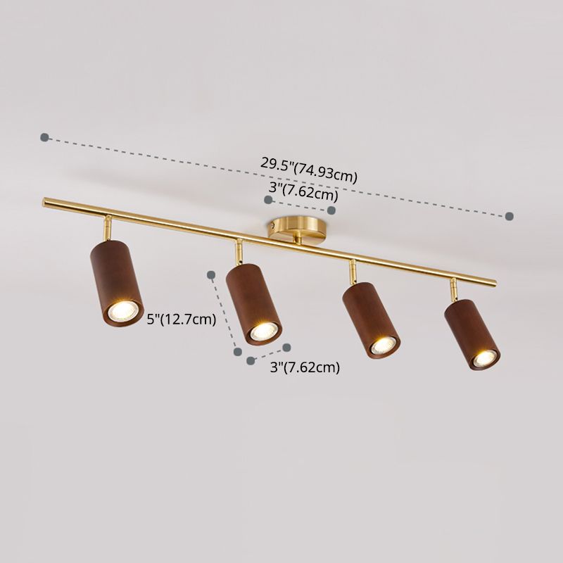 Moderne LED -Strecke Beleuchtung minimalistischer chinesischer Stil Holzvermittler für Wohnzimmer und Gang zu Hause