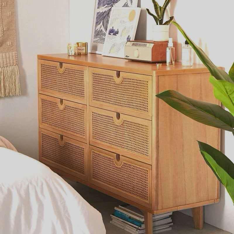Natural 3/6 - Drawer Accent Chest Accent Chest - Wood for Indoor