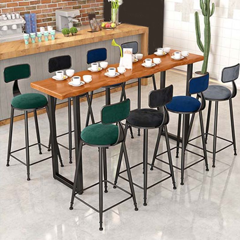 Modern Bar-height Table with Black Base 41.3-inch Height Table Base Bar Table