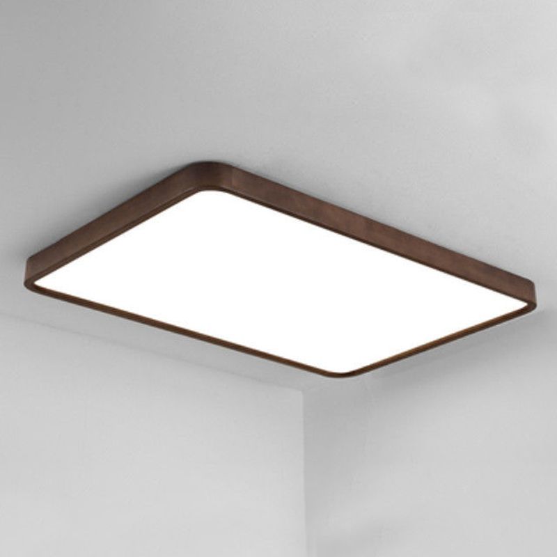 Geometría de la lámpara de techo LED de la lámpara de madera moderna 1 Monte de descarga de luz para el dormitorio de restaurante