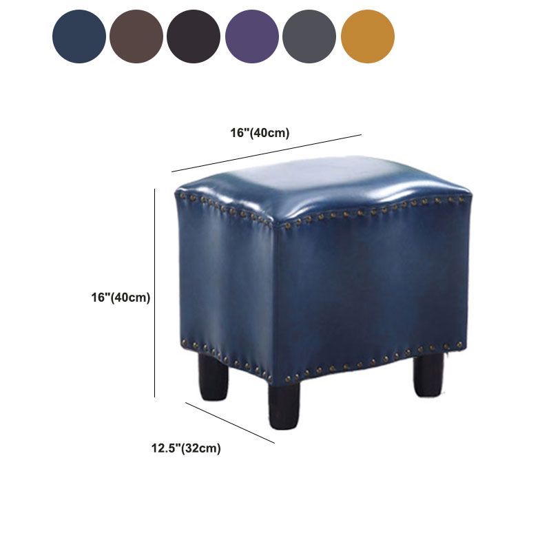 Modern Brown Standard Leather Pure Color Standard for Drawing Room