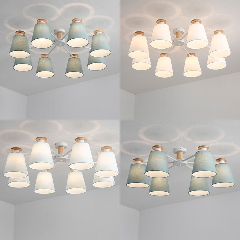 Lámpara de techo múltiple de estilo cilíndrico de estilo moderno