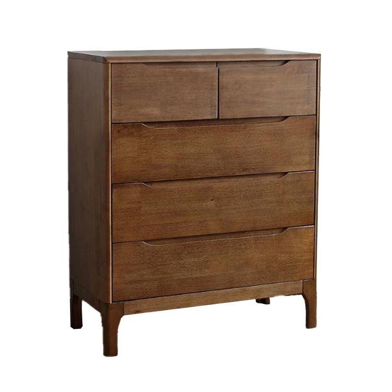 Contemporary Chest Rubberwood Accent Chest in Antique Finish