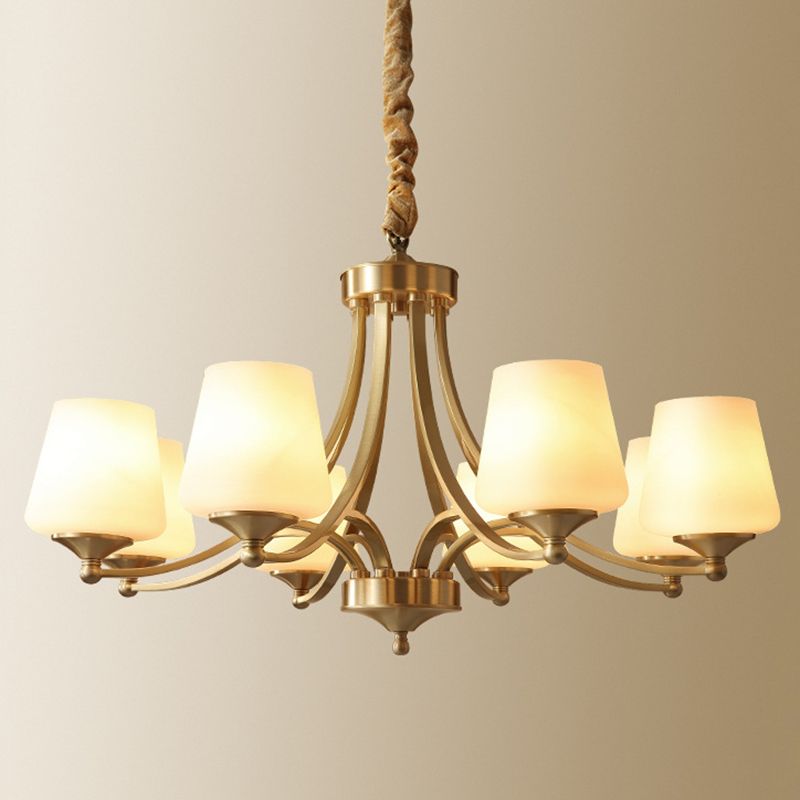 Starburst Frosted Glass Chandelier Pendant Light Antique Living Room Chandelier Lighting