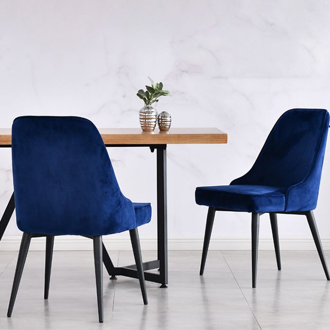 Scandinavische stijl metalen stoelen keuken eetkamer vaste achterzijde stoel set