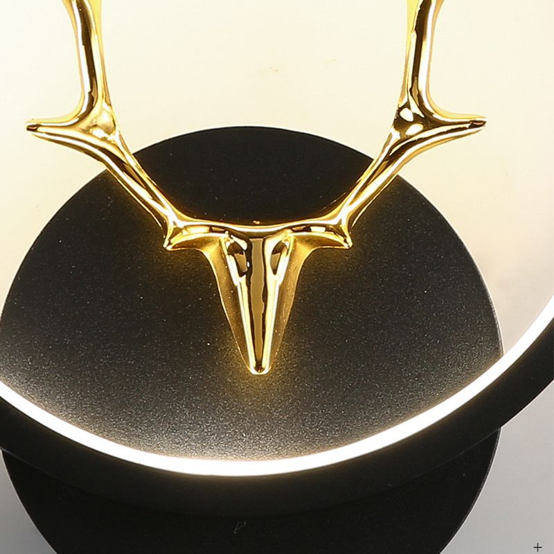 Application murale noire moderniste LED simple LED simple Mur Mur