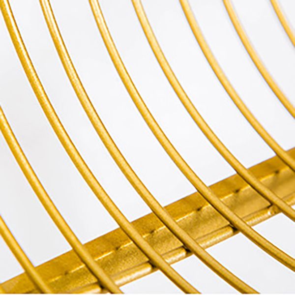 Glam Armless Backrest Counter Stool Iron Bar Stool with Footrest