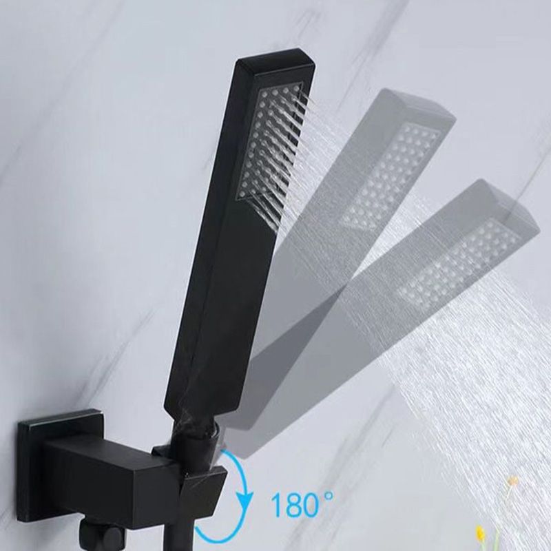 Modern Brass Faucet Swivel 1-Handle and 4-Hole Wall Mounted Tub Spout Trim