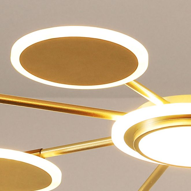 Lampadario a sospensione del metallo post-moderno Lampada a LED LED ROURO per soggiorno