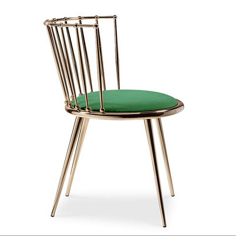 Les chaises latérales arrière sans bras Windsor de style scandinave ont tapissé des chaises de salle à manger