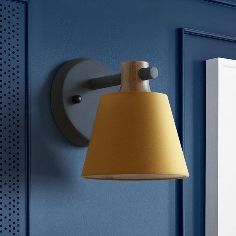 Modern Style Wall Mounted Light Fixture Cylinder Metal 1 Head Sconce Lighting