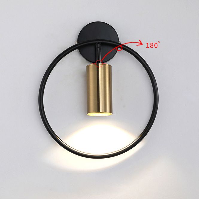 Noordse moderne lichte luxe stijl ijzeren ring achtergrond muurlicht