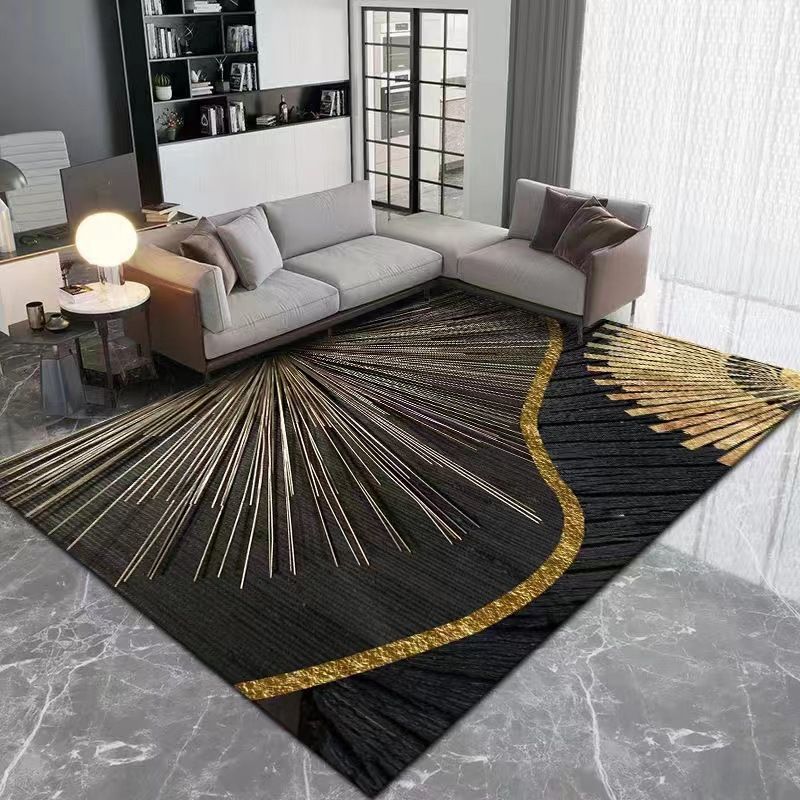 Light Luxury Style Rug Stain Resistant Rectangle Shape Rug for Home Decor