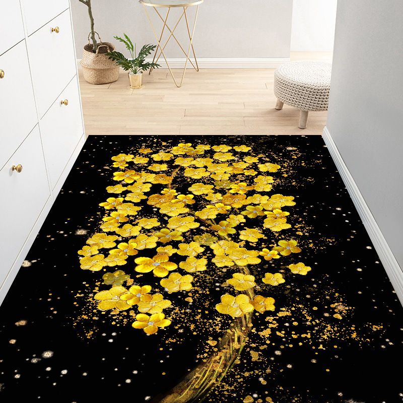 Moderner Teppich Polyester glänzender Teppich Färbung widerstandsfähiger Teppich für Wohnzimmer