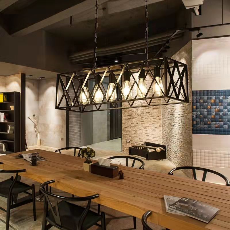 Accensione dell'illuminazione dell'isola lineare metallica Fissature dell'illuminazione moderna dell'isola dell'isola moderna