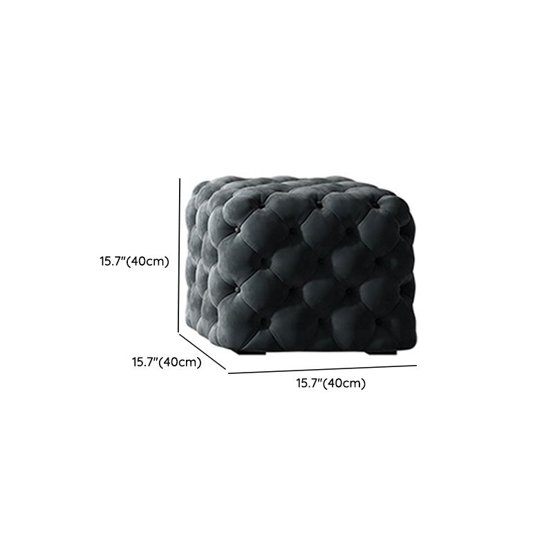Genuine Leather Tuxedo Arm Sofa 26.8" H Tufted Settee in Blue