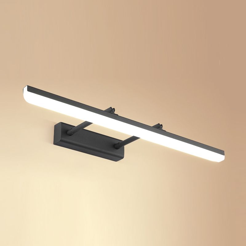 1-Light Linear Murce Sconce Modern Style Metal Appince Lampe pour la salle de bain