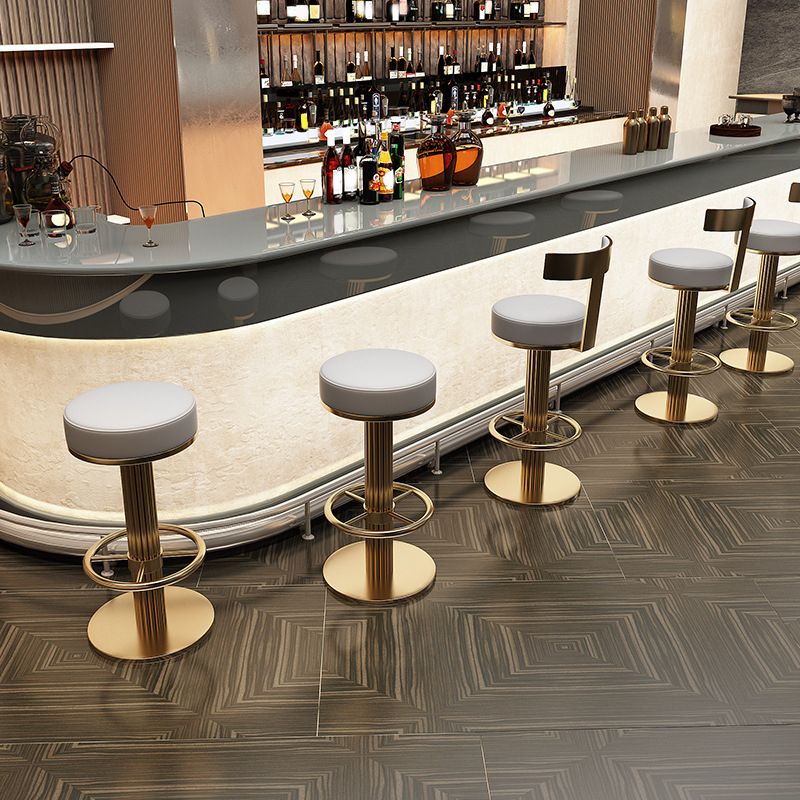 Leather Bar Stool Adjustable Height Counter Stool for Bristol