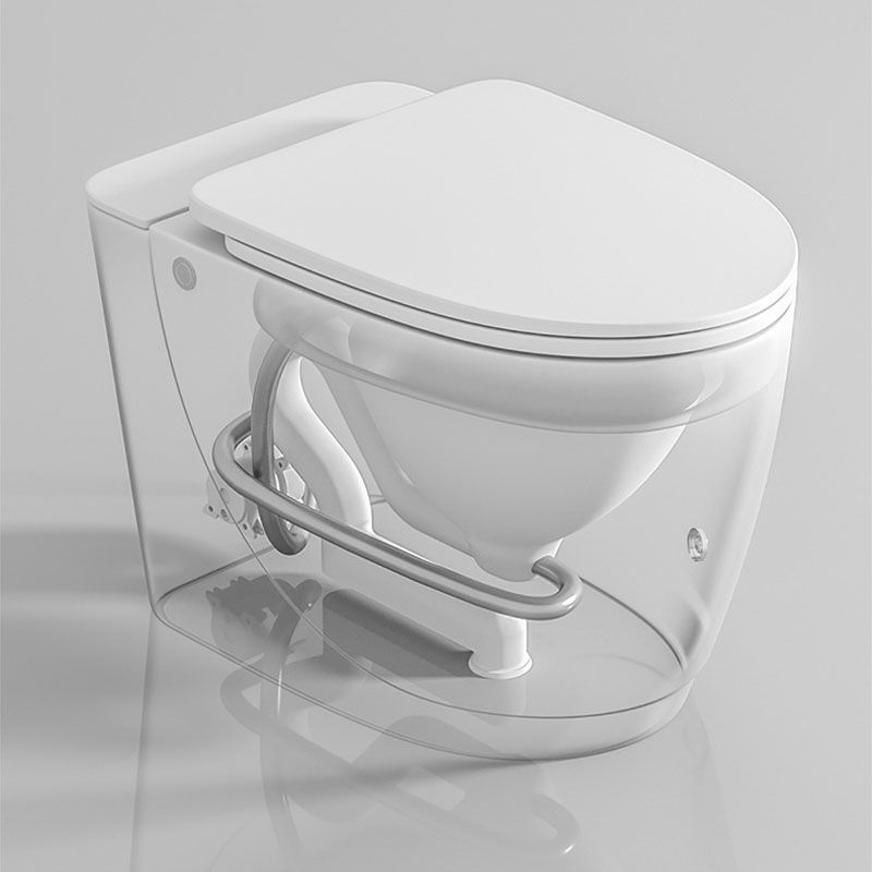Siphon Jet Toilet Elongate One-Piece Floor Mounted Toilet with Dual Flush Mode