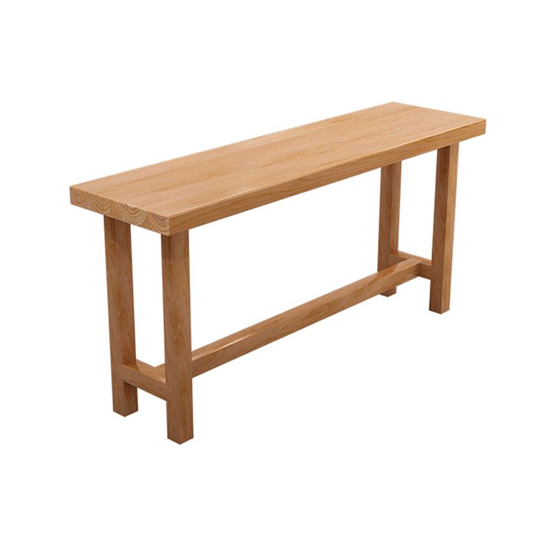 Modern Bar Table Set 1/6/11 Pieces Solid Wood Counter Table with Backless Stools