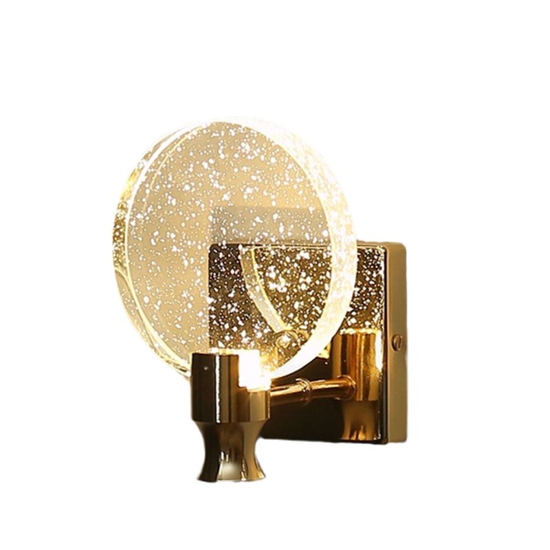Lampade a parete rotonda in stile contemporaneo Crystal 1 illuminazione da parete