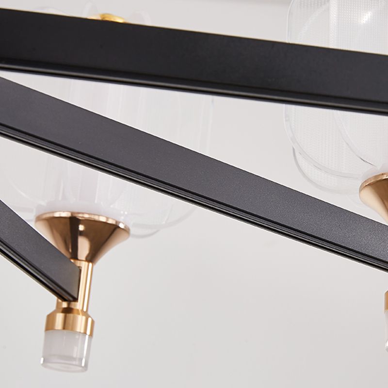 Contemporary Metal Hanging Light Fixtures Sputnik Chandelier for Living Room