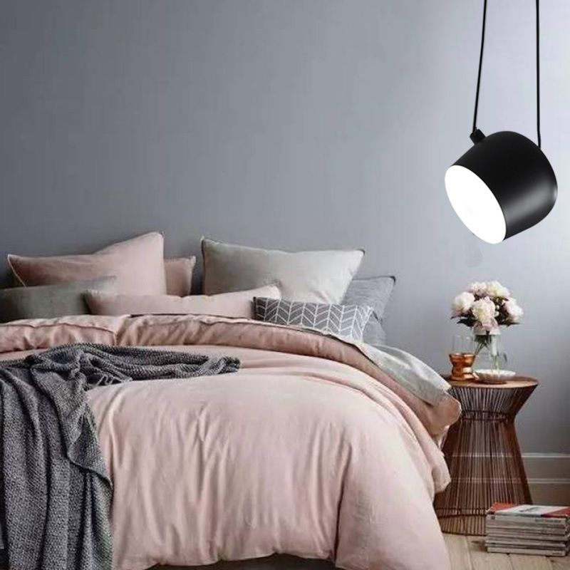 1 Light Bowl Pendant Lighting Modern Metallic Pendant Ceiling Lights for Restaurant