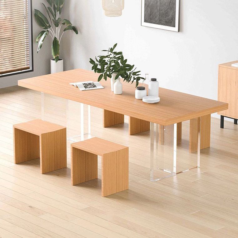 Modern 1/5 Pieces Dining Set Sintered Stone Dining Table Set for Kitchen