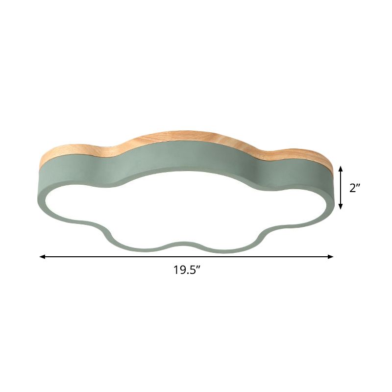 Plafonnier LED en forme de nuage en acrylique, plafonnier Macaron Loft pour chambre d'enfant