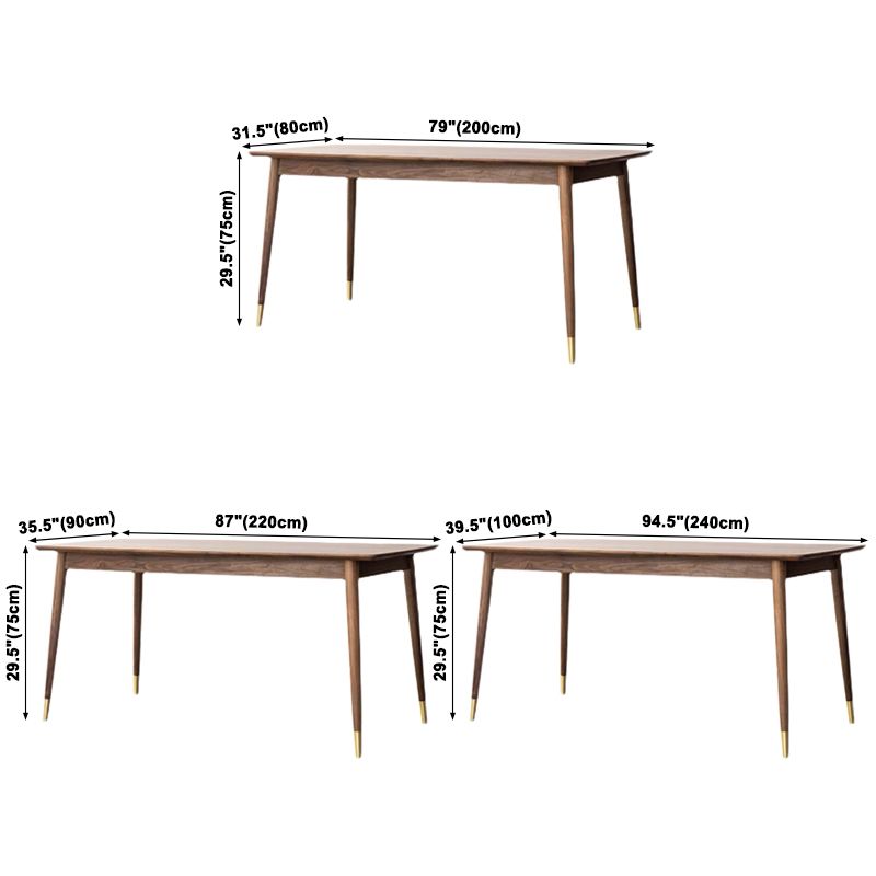Table à manger en bois de forme de forme rectangle Luxury avec 4 jambes